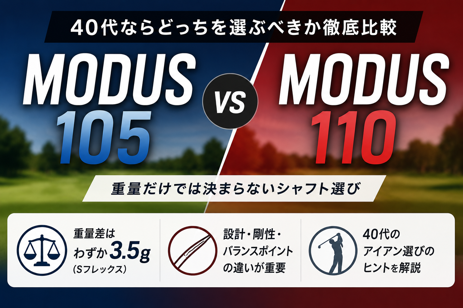 MODUS 105と110の違いは？40代ならどっちを選ぶべきか徹底比較